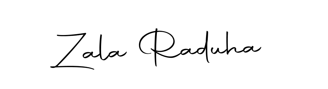 Create a beautiful signature design for name Zala Raduha. With this signature (Autography-DOLnW) fonts, you can make a handwritten signature for free. Zala Raduha signature style 10 images and pictures png