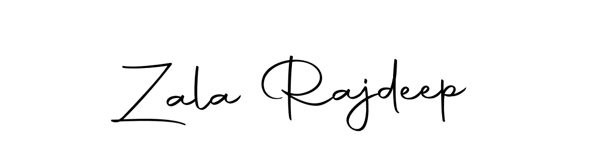 Create a beautiful signature design for name Zala Rajdeep. With this signature (Autography-DOLnW) fonts, you can make a handwritten signature for free. Zala Rajdeep signature style 10 images and pictures png