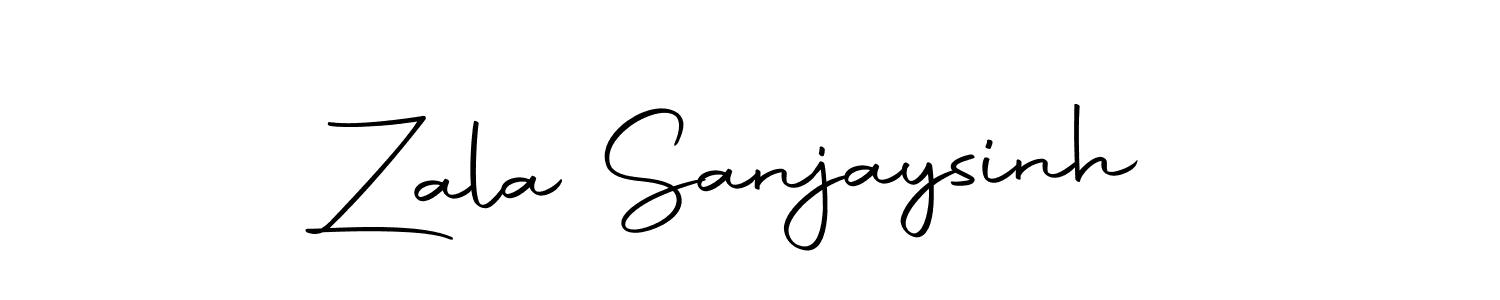 How to make Zala Sanjaysinh name signature. Use Autography-DOLnW style for creating short signs online. This is the latest handwritten sign. Zala Sanjaysinh signature style 10 images and pictures png