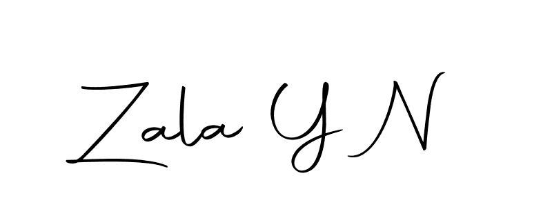 You should practise on your own different ways (Autography-DOLnW) to write your name (Zala Y N) in signature. don't let someone else do it for you. Zala Y N signature style 10 images and pictures png