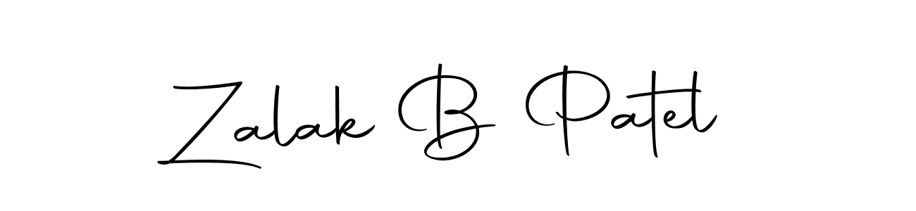 Zalak B Patel stylish signature style. Best Handwritten Sign (Autography-DOLnW) for my name. Handwritten Signature Collection Ideas for my name Zalak B Patel. Zalak B Patel signature style 10 images and pictures png