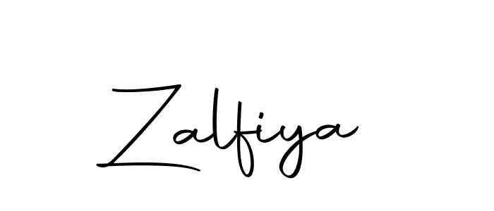 Make a beautiful signature design for name Zalfiya. With this signature (Autography-DOLnW) style, you can create a handwritten signature for free. Zalfiya signature style 10 images and pictures png