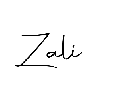 Create a beautiful signature design for name Zali. With this signature (Autography-DOLnW) fonts, you can make a handwritten signature for free. Zali signature style 10 images and pictures png