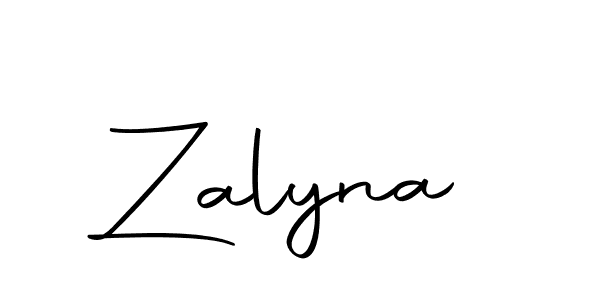 Create a beautiful signature design for name Zalyna. With this signature (Autography-DOLnW) fonts, you can make a handwritten signature for free. Zalyna signature style 10 images and pictures png