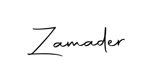 Use a signature maker to create a handwritten signature online. With this signature software, you can design (Autography-DOLnW) your own signature for name Zamader. Zamader signature style 10 images and pictures png