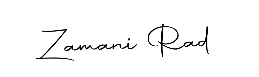 Make a beautiful signature design for name Zamani Rad. Use this online signature maker to create a handwritten signature for free. Zamani Rad signature style 10 images and pictures png