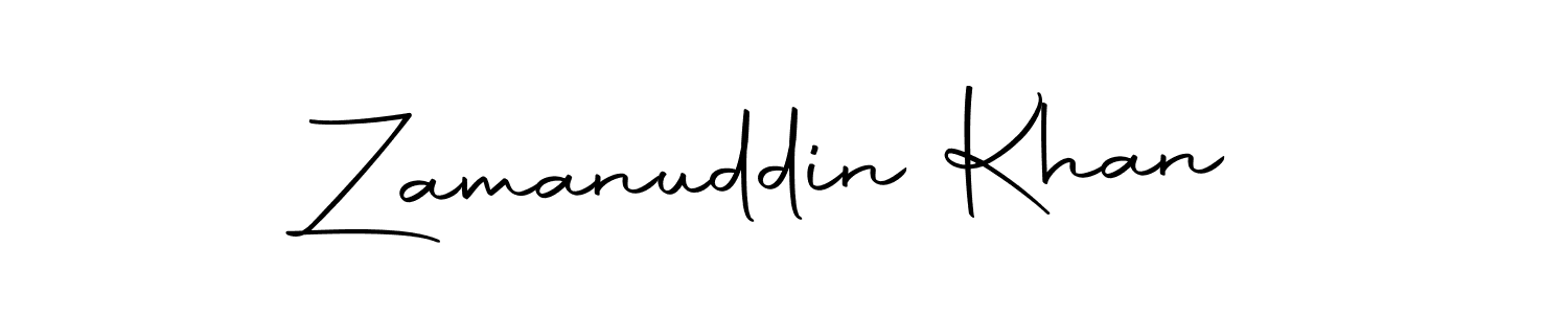 Zamanuddin Khan stylish signature style. Best Handwritten Sign (Autography-DOLnW) for my name. Handwritten Signature Collection Ideas for my name Zamanuddin Khan. Zamanuddin Khan signature style 10 images and pictures png