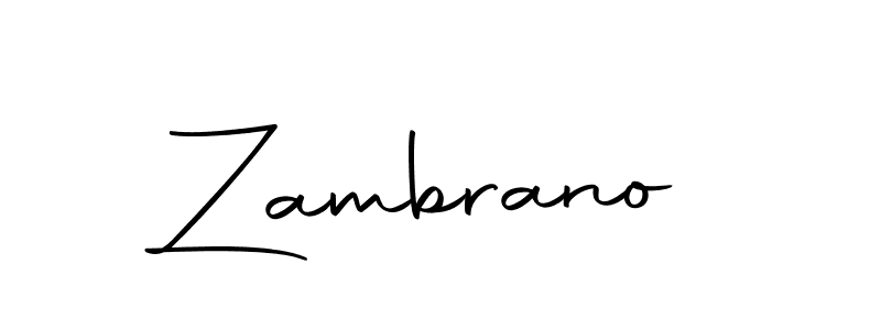 Zambrano stylish signature style. Best Handwritten Sign (Autography-DOLnW) for my name. Handwritten Signature Collection Ideas for my name Zambrano. Zambrano signature style 10 images and pictures png