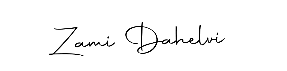 Design your own signature with our free online signature maker. With this signature software, you can create a handwritten (Autography-DOLnW) signature for name Zami Dahelvi. Zami Dahelvi signature style 10 images and pictures png