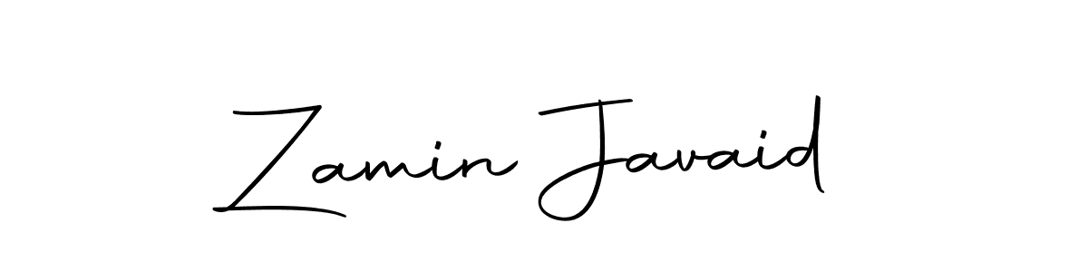 Create a beautiful signature design for name Zamin Javaid. With this signature (Autography-DOLnW) fonts, you can make a handwritten signature for free. Zamin Javaid signature style 10 images and pictures png