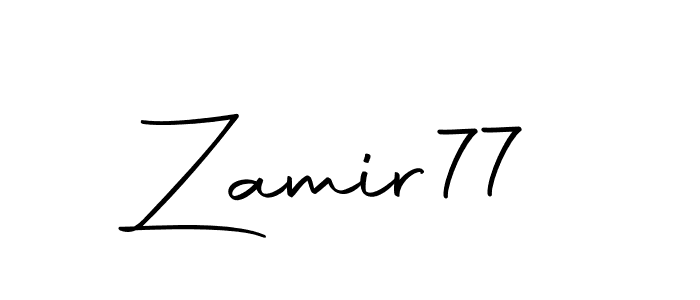 Also we have Zamir77 name is the best signature style. Create professional handwritten signature collection using Autography-DOLnW autograph style. Zamir77 signature style 10 images and pictures png