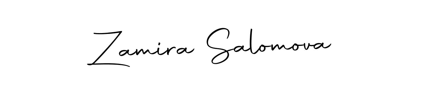 Make a short Zamira Salomova signature style. Manage your documents anywhere anytime using Autography-DOLnW. Create and add eSignatures, submit forms, share and send files easily. Zamira Salomova signature style 10 images and pictures png