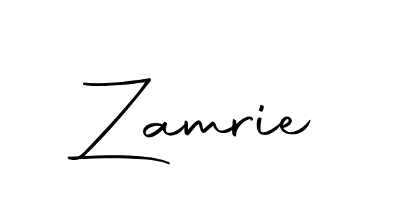 Zamrie stylish signature style. Best Handwritten Sign (Autography-DOLnW) for my name. Handwritten Signature Collection Ideas for my name Zamrie. Zamrie signature style 10 images and pictures png