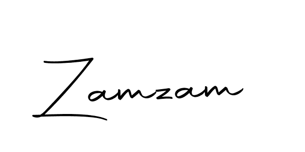 Make a beautiful signature design for name Zamzam. With this signature (Autography-DOLnW) style, you can create a handwritten signature for free. Zamzam signature style 10 images and pictures png