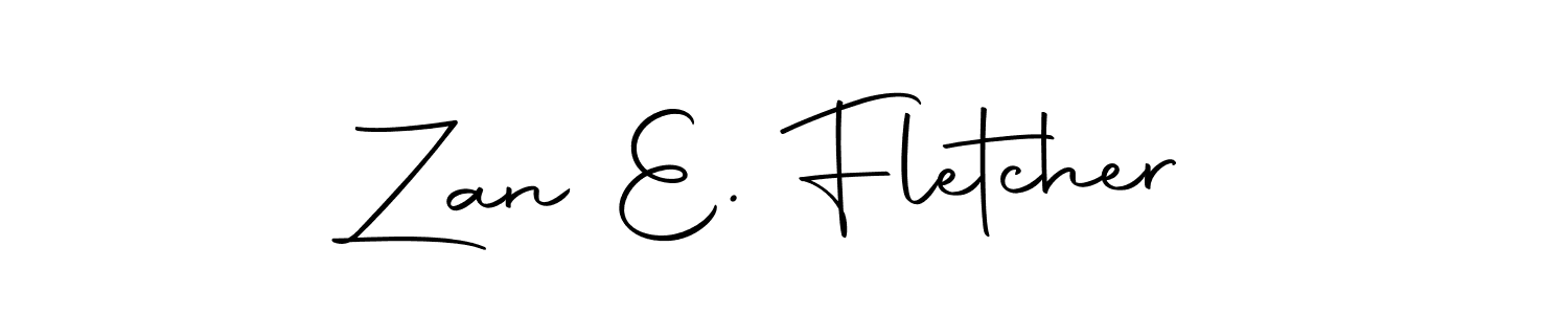 Design your own signature with our free online signature maker. With this signature software, you can create a handwritten (Autography-DOLnW) signature for name Zan E. Fletcher. Zan E. Fletcher signature style 10 images and pictures png