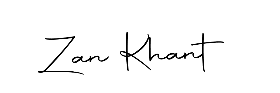 Design your own signature with our free online signature maker. With this signature software, you can create a handwritten (Autography-DOLnW) signature for name Zan Khant. Zan Khant signature style 10 images and pictures png