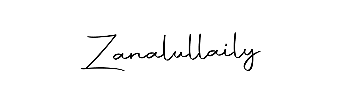 Design your own signature with our free online signature maker. With this signature software, you can create a handwritten (Autography-DOLnW) signature for name Zanalullaily. Zanalullaily signature style 10 images and pictures png