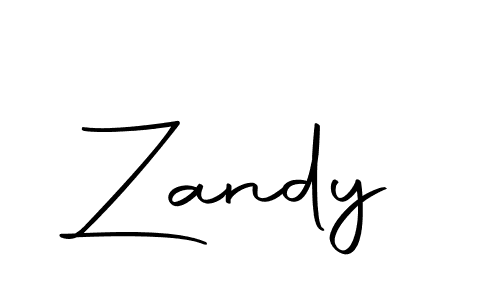 Create a beautiful signature design for name Zandy. With this signature (Autography-DOLnW) fonts, you can make a handwritten signature for free. Zandy signature style 10 images and pictures png