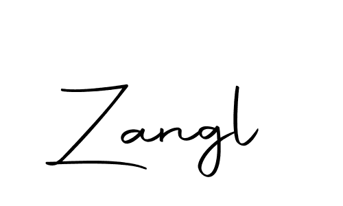 Design your own signature with our free online signature maker. With this signature software, you can create a handwritten (Autography-DOLnW) signature for name Zangl. Zangl signature style 10 images and pictures png