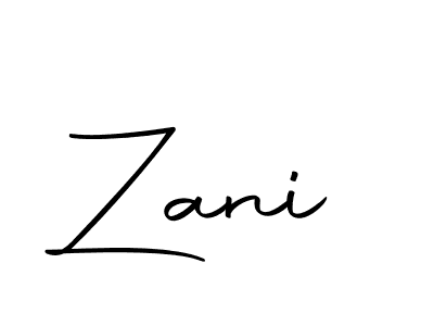 Use a signature maker to create a handwritten signature online. With this signature software, you can design (Autography-DOLnW) your own signature for name Zani. Zani signature style 10 images and pictures png