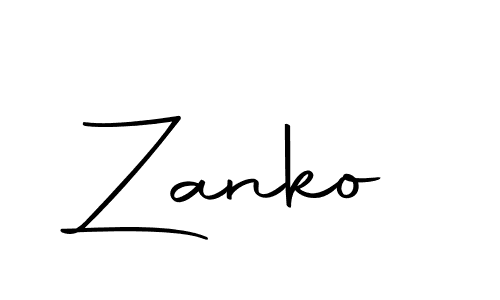 Use a signature maker to create a handwritten signature online. With this signature software, you can design (Autography-DOLnW) your own signature for name Zanko. Zanko signature style 10 images and pictures png