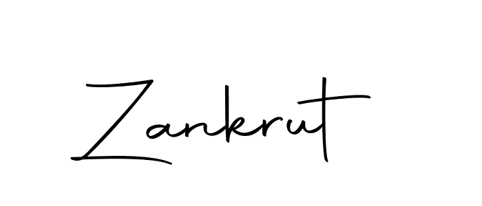 How to make Zankrut name signature. Use Autography-DOLnW style for creating short signs online. This is the latest handwritten sign. Zankrut signature style 10 images and pictures png