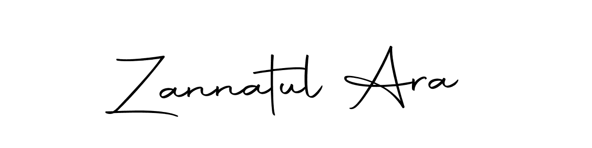 Design your own signature with our free online signature maker. With this signature software, you can create a handwritten (Autography-DOLnW) signature for name Zannatul Ara. Zannatul Ara signature style 10 images and pictures png