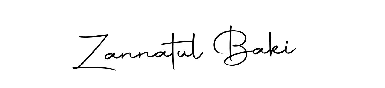 How to make Zannatul Baki name signature. Use Autography-DOLnW style for creating short signs online. This is the latest handwritten sign. Zannatul Baki signature style 10 images and pictures png