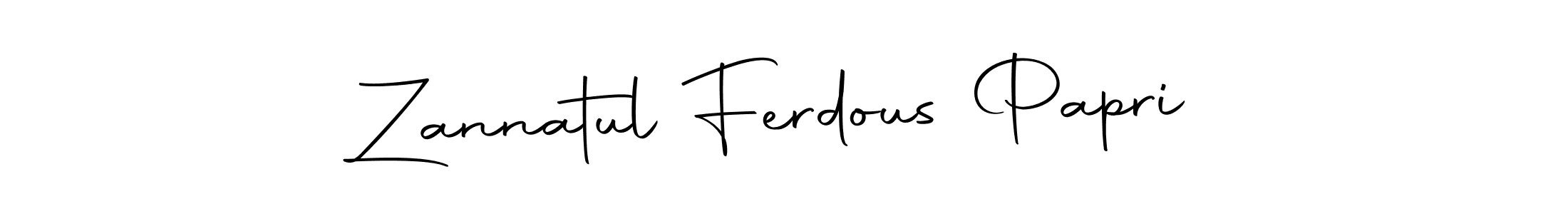 Autography-DOLnW is a professional signature style that is perfect for those who want to add a touch of class to their signature. It is also a great choice for those who want to make their signature more unique. Get Zannatul Ferdous Papri name to fancy signature for free. Zannatul Ferdous Papri signature style 10 images and pictures png
