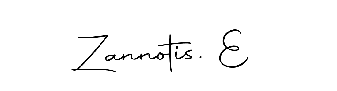 Make a beautiful signature design for name Zannotis. E. Use this online signature maker to create a handwritten signature for free. Zannotis. E signature style 10 images and pictures png