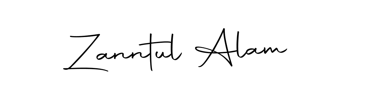 Create a beautiful signature design for name Zanntul Alam. With this signature (Autography-DOLnW) fonts, you can make a handwritten signature for free. Zanntul Alam signature style 10 images and pictures png