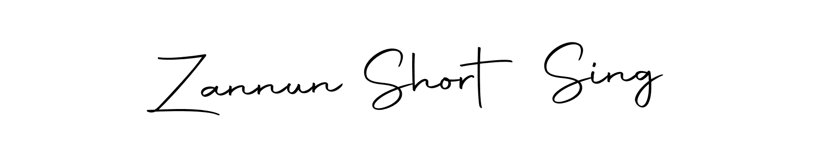 Create a beautiful signature design for name Zannun Short Sing. With this signature (Autography-DOLnW) fonts, you can make a handwritten signature for free. Zannun Short Sing signature style 10 images and pictures png