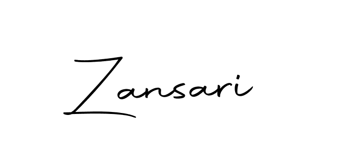 Create a beautiful signature design for name Zansari. With this signature (Autography-DOLnW) fonts, you can make a handwritten signature for free. Zansari signature style 10 images and pictures png