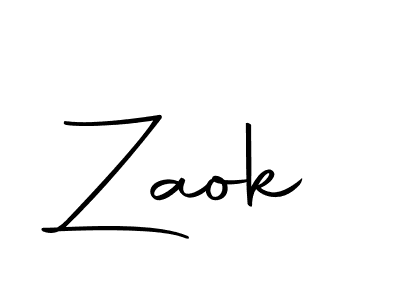 Zaok stylish signature style. Best Handwritten Sign (Autography-DOLnW) for my name. Handwritten Signature Collection Ideas for my name Zaok. Zaok signature style 10 images and pictures png