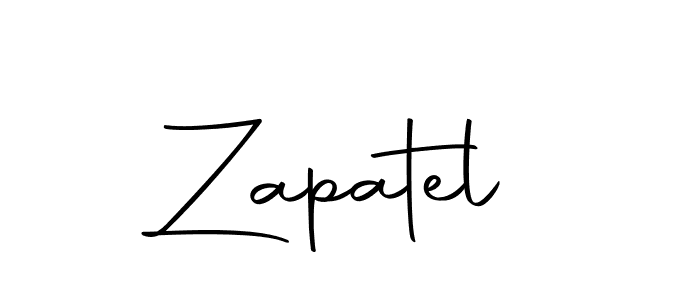 You should practise on your own different ways (Autography-DOLnW) to write your name (Zapatel) in signature. don't let someone else do it for you. Zapatel signature style 10 images and pictures png
