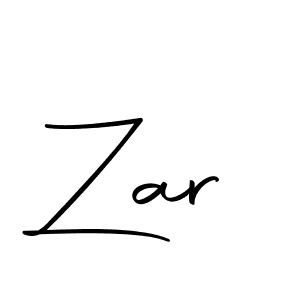 Create a beautiful signature design for name Zar. With this signature (Autography-DOLnW) fonts, you can make a handwritten signature for free. Zar signature style 10 images and pictures png