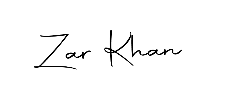 How to make Zar Khan signature? Autography-DOLnW is a professional autograph style. Create handwritten signature for Zar Khan name. Zar Khan signature style 10 images and pictures png