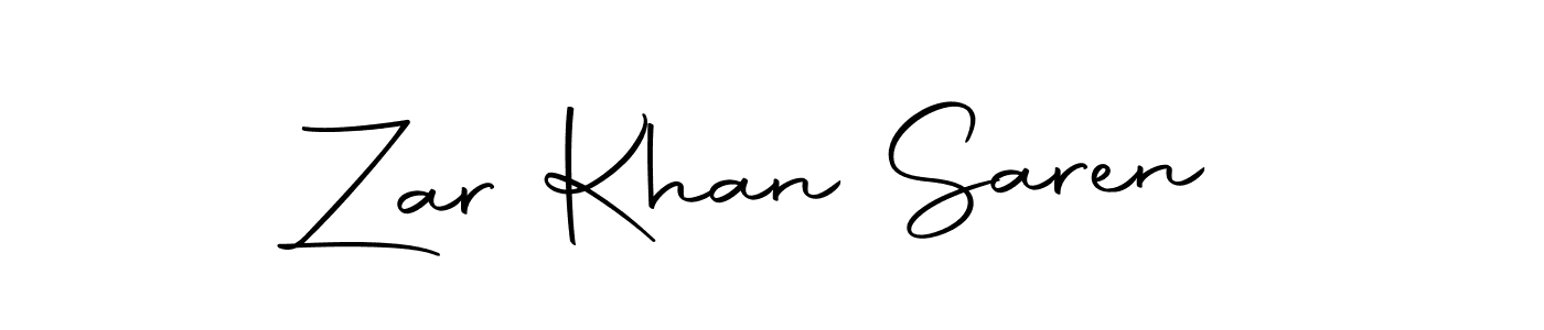 The best way (Autography-DOLnW) to make a short signature is to pick only two or three words in your name. The name Zar Khan Saren include a total of six letters. For converting this name. Zar Khan Saren signature style 10 images and pictures png