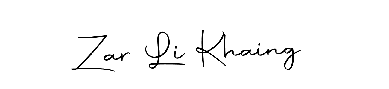 This is the best signature style for the Zar Li Khaing name. Also you like these signature font (Autography-DOLnW). Mix name signature. Zar Li Khaing signature style 10 images and pictures png