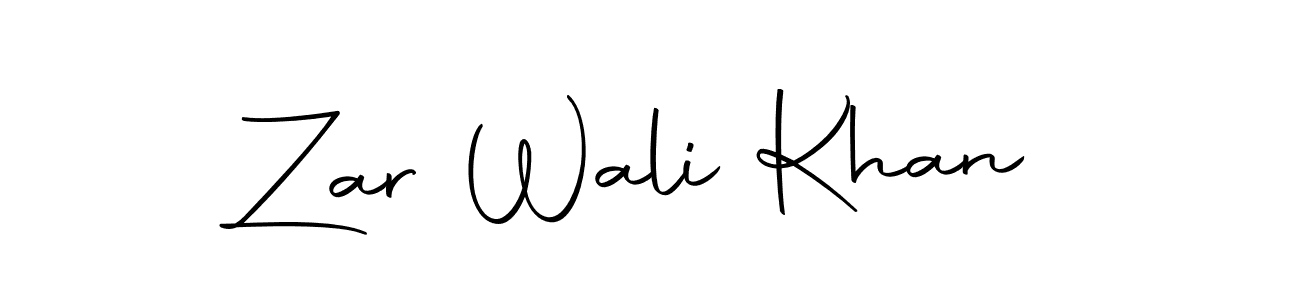 Also we have Zar Wali Khan name is the best signature style. Create professional handwritten signature collection using Autography-DOLnW autograph style. Zar Wali Khan signature style 10 images and pictures png