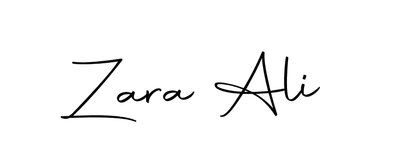 Zara Ali stylish signature style. Best Handwritten Sign (Autography-DOLnW) for my name. Handwritten Signature Collection Ideas for my name Zara Ali. Zara Ali signature style 10 images and pictures png