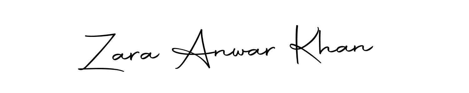 Also we have Zara Anwar Khan name is the best signature style. Create professional handwritten signature collection using Autography-DOLnW autograph style. Zara Anwar Khan signature style 10 images and pictures png