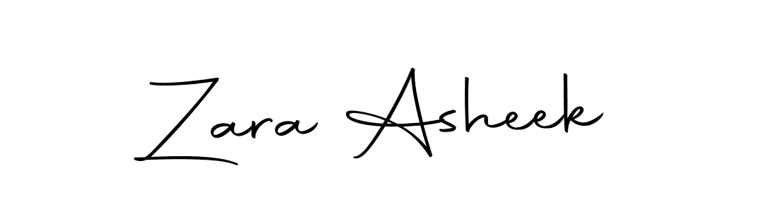 if you are searching for the best signature style for your name Zara Asheek. so please give up your signature search. here we have designed multiple signature styles  using Autography-DOLnW. Zara Asheek signature style 10 images and pictures png