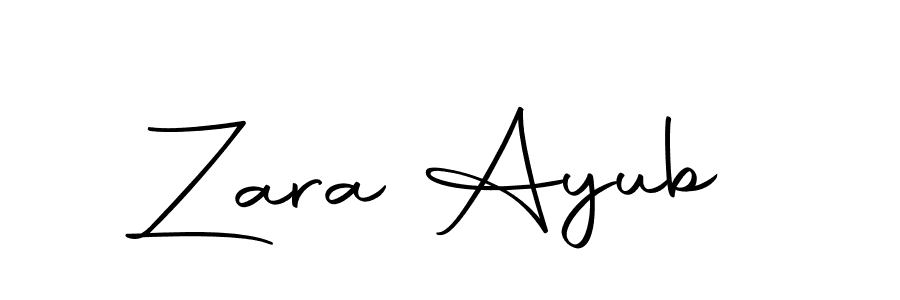 The best way (Autography-DOLnW) to make a short signature is to pick only two or three words in your name. The name Zara Ayub include a total of six letters. For converting this name. Zara Ayub signature style 10 images and pictures png