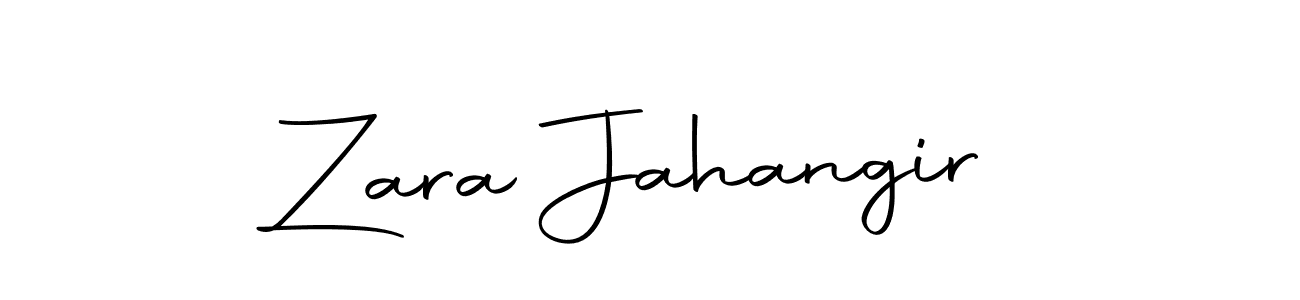 Use a signature maker to create a handwritten signature online. With this signature software, you can design (Autography-DOLnW) your own signature for name Zara Jahangir. Zara Jahangir signature style 10 images and pictures png