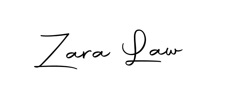 Design your own signature with our free online signature maker. With this signature software, you can create a handwritten (Autography-DOLnW) signature for name Zara Law. Zara Law signature style 10 images and pictures png
