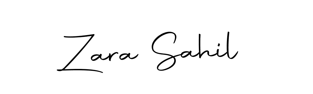Similarly Autography-DOLnW is the best handwritten signature design. Signature creator online .You can use it as an online autograph creator for name Zara Sahil. Zara Sahil signature style 10 images and pictures png