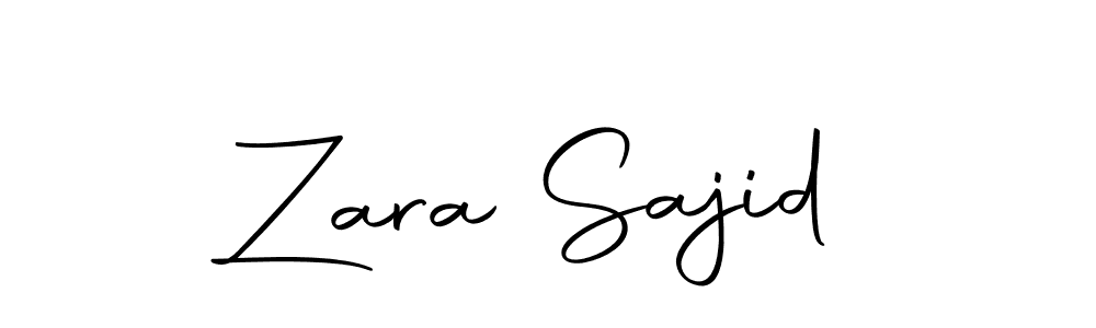Design your own signature with our free online signature maker. With this signature software, you can create a handwritten (Autography-DOLnW) signature for name Zara Sajid. Zara Sajid signature style 10 images and pictures png