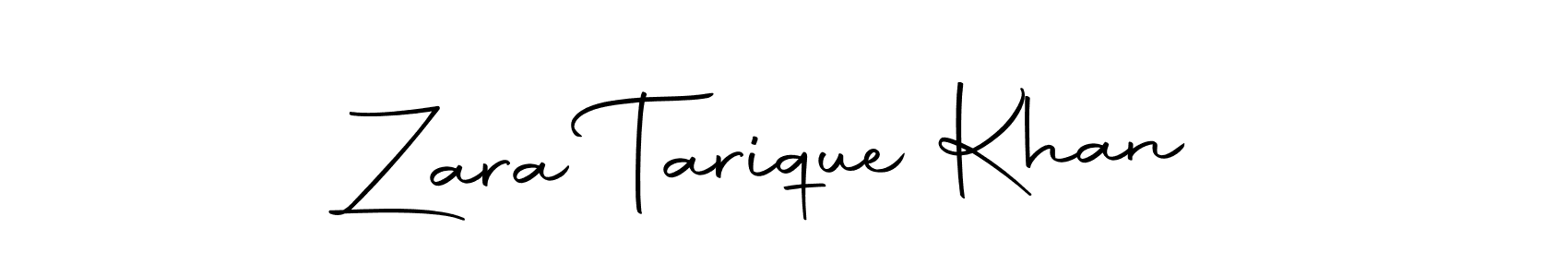 Zara Tarique Khan stylish signature style. Best Handwritten Sign (Autography-DOLnW) for my name. Handwritten Signature Collection Ideas for my name Zara Tarique Khan. Zara Tarique Khan signature style 10 images and pictures png