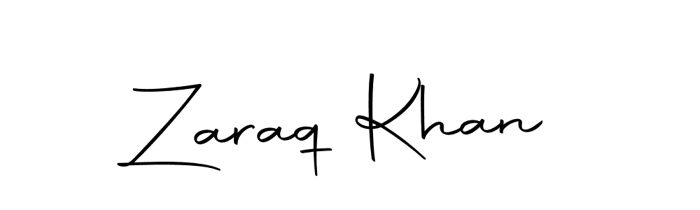 Make a beautiful signature design for name Zaraq Khan. Use this online signature maker to create a handwritten signature for free. Zaraq Khan signature style 10 images and pictures png